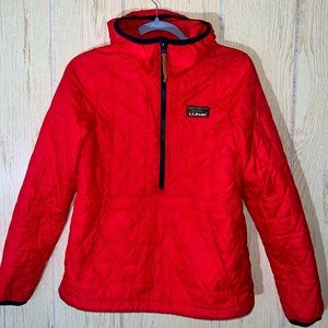 Red LL Bean jacket XS
